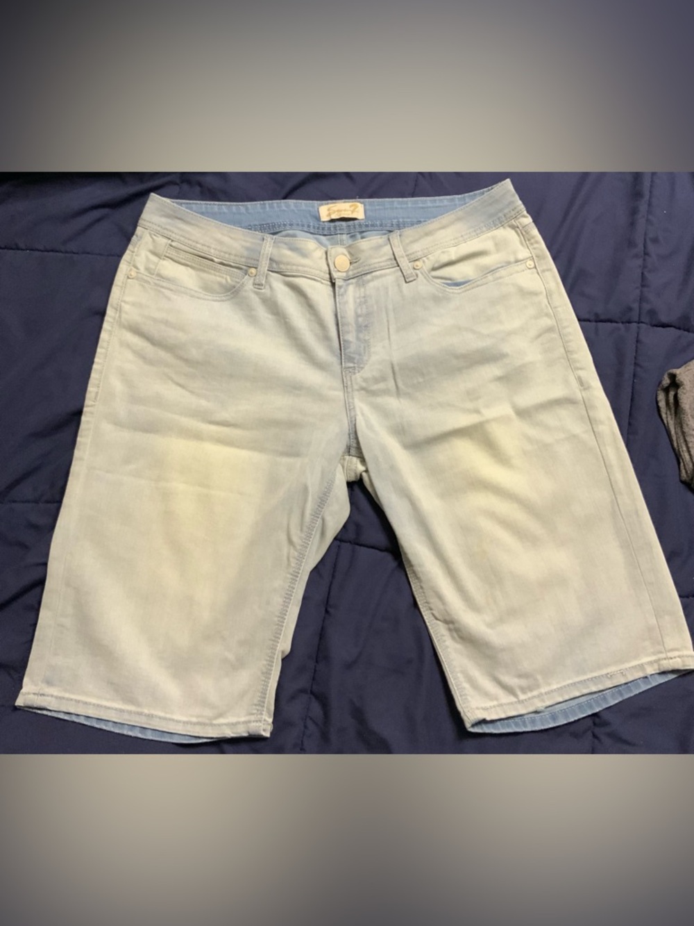 Seven7 Light Blue Denim Shorts